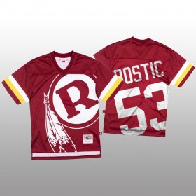 Wholesale Cheap NFL Washington Redskins #53 Jon Bostic Red Men\'s Mitchell & Nell Big Face Fashion Limited NFL Jersey