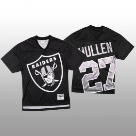 Wholesale Cheap NFL Las Vegas Raiders #27 Trayvon Mullen Black Men\'s Mitchell & Nell Big Face Fashion Limited NFL Jersey