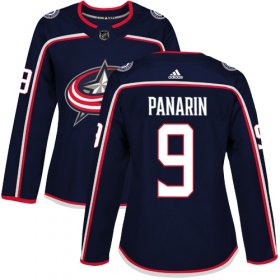 Wholesale Cheap Adidas Blue Jackets #9 Artemi Panarin Navy Blue Home Authentic Women\'s Stitched NHL Jersey