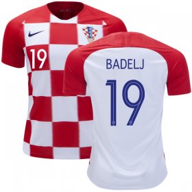 Wholesale Cheap Croatia #19 Badelj Home Kid Soccer Country Jersey