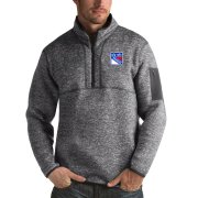 Wholesale Cheap New York Rangers Antigua Fortune Quarter-Zip Pullover Jacket Black