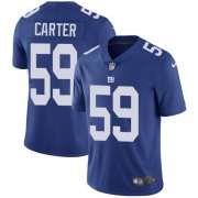 Wholesale Cheap Nike Giants #59 Lorenzo Carter Royal Blue Team Color Men's Stitched NFL Vapor Untouchable Limited Jersey