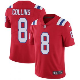 Wholesale Cheap Nike Patriots #8 Jamie Collins Sr Red Alternate Men\'s Stitched NFL Vapor Untouchable Limited Jersey