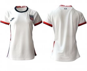 Wholesale Cheap Women 2020-2021 Season National Team America home aaa white Soccer Jerseys
