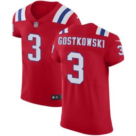 Wholesale Cheap Nike Patriots #3 Stephen Gostkowski Red Alternate Men\'s Stitched NFL Vapor Untouchable Elite Jersey