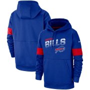 Wholesale Cheap Buffalo Bills Nike Sideline Team Logo Performance Pullover Hoodie Royal