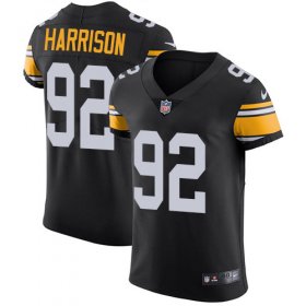 Wholesale Cheap Nike Steelers #92 James Harrison Black Alternate Men\'s Stitched NFL Vapor Untouchable Elite Jersey
