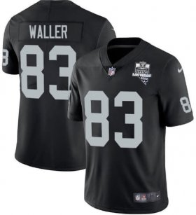 Wholesale Cheap Men\'s Las Vegas Raiders #83 Darren Waller Black 2020 Inaugural Season Vapor Limited Stitched Jersey