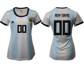 Wholesale Cheap Women\'s Argentina Personalized Home Soccer Country Jersey