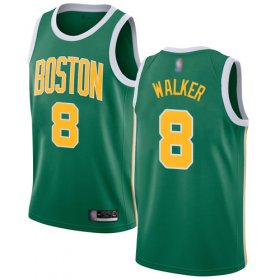 Wholesale Cheap Celtics #8 Kemba Walker Green Basketball Swingman Earned Edition Jersey