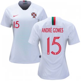 Wholesale Cheap Women\'s Portugal #15 Andre Gomes Away Soccer Country Jersey
