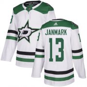 Cheap Adidas Stars #13 Mattias Janmark White Road Authentic Youth Stitched NHL Jersey