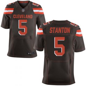 Wholesale Cheap Nike Browns #5 Drew Stanton Brown Team Color Men\'s Stitched NFL New Elite Jersey