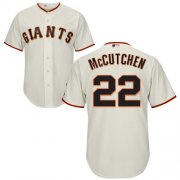Wholesale Cheap Giants #22 Andrew McCutchen Cream New Cool Base Stitched MLB Jersey