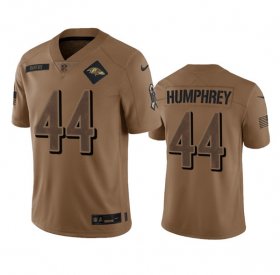 Wholesale Cheap Men\'s Baltimore Ravens #44 Marlon Humphrey 2023 Brown Salute To Service Limited Football Stitched Jersey
