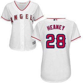 Wholesale Cheap Angels #28 Andrew Heaney White Home Women\'s Stitched MLB Jersey