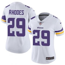 Wholesale Cheap Nike Vikings #29 Xavier Rhodes White Women\'s Stitched NFL Vapor Untouchable Limited Jersey