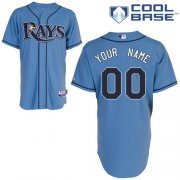Wholesale Cheap Rays Customized Authentic Light Blue Cool Base MLB Jersey (S-3XL)
