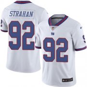 Wholesale Cheap Nike Giants #92 Michael Strahan White Men's Stitched NFL Limited Rush Jersey