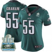 Wholesale Cheap Nike Eagles #55 Brandon Graham Midnight Green Team Color Super Bowl LII Champions Women's Stitched NFL Vapor Untouchable Limited Jersey
