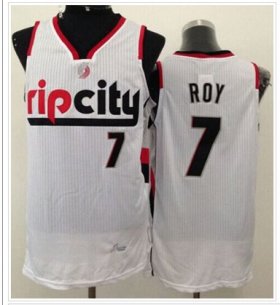 Wholesale Cheap Portland Trail Blazers #7 Brandon Roy White Throwback NBA Jersey
