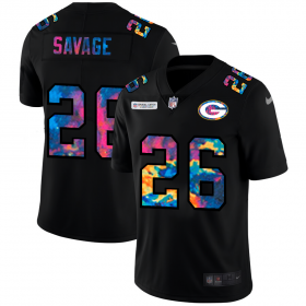 Cheap Green Bay Packers #26 Darnell Savage Jr. Men\'s Nike Multi-Color Black 2020 NFL Crucial Catch Vapor Untouchable Limited Jersey
