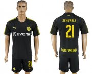 Wholesale Cheap Dortmund #21 Schurrle Away Soccer Club Jersey