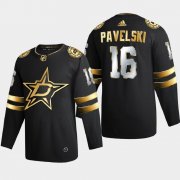 Cheap Dallas Stars #16 Joe Pavelski Men's Adidas Black Golden Edition Limited Stitched NHL Jersey
