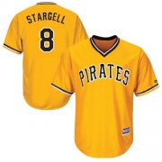 Wholesale Cheap Pirates #8 Willie Stargell Gold New Cool Base Stitched MLB Jersey