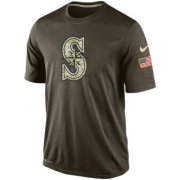 Wholesale Cheap Men's Seattle Mariners Salute To Service Nike Dri-FIT T-Shirt