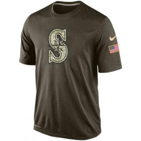 Wholesale Cheap Men\'s Seattle Mariners Salute To Service Nike Dri-FIT T-Shirt