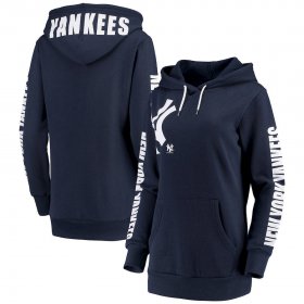 Wholesale Cheap New York Yankees G-III 4Her by Carl Banks Women\'s 12th Inning Pullover Hoodie Navy