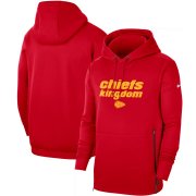Wholesale Cheap Kansas City Chiefs Nike Sideline Local Performance Pullover Hoodie Red