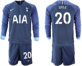 Wholesale Cheap Tottenham Hotspur #20 Dele Away Long Sleeves Soccer Club Jersey