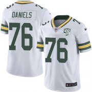 Wholesale Cheap Nike Packers #76 Mike Daniels White Youth 100th Season Stitched NFL Vapor Untouchable Limited Jersey