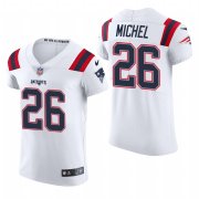 Cheap New England Patriots #26 Sony Michel Nike Men's White Team Color Men's Stitched NFL 2020 Vapor Untouchable Elite Jersey