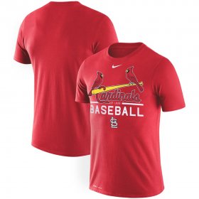 Wholesale Cheap St. Louis Cardinals Nike Practice Performance T-Shirt Red
