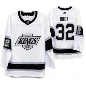 Wholesale Cheap Los Angeles Kings #32 Jonathan Quick Men\'s Adidas 2019-20 Heritage White Throwback 90s NHL Jersey