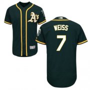 Wholesale Cheap Athletics #7 Walt Weiss Green Flexbase Authentic Collection Stitched MLB Jersey