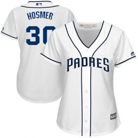 Wholesale Cheap Padres #30 Eric Hosmer White Home Women\'s Stitched MLB Jersey
