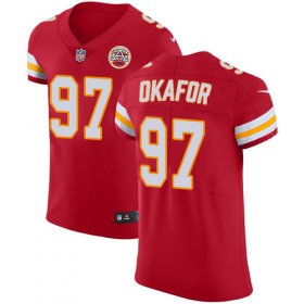 Wholesale Cheap Nike Chiefs #97 Alex Okafor Red Team Color Men\'s Stitched NFL Vapor Untouchable Elite Jersey