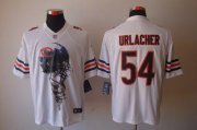 Wholesale Cheap Nike Bears #54 Brian Urlacher White Men's Stitched NFL Helmet Tri-Blend Limited Jersey