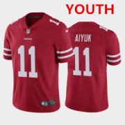 Wholesale Youth Nike 49ers 11 Brandon Aiyuk Red 2020 NFL Draft First Round Pick Vapor Untouchable Limited Jersey