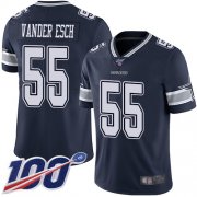 Wholesale Cheap Nike Cowboys #55 Leighton Vander Esch Navy Blue Team Color Men's Stitched NFL 100th Season Vapor Limited Jersey