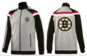 Wholesale Cheap NHL Boston Bruins Zip Jackets Grey