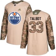 Wholesale Cheap Adidas Oilers #33 Cam Talbot Camo Authentic 2017 Veterans Day Stitched Youth NHL Jersey