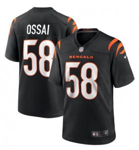 Wholesale Cheap Men\'s Cincinnati Bengals #58 Joseph Ossai Black Football Stitched Game Jersey
