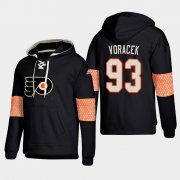 Wholesale Cheap Philadelphia Flyers #93 Jakub Voracek Black adidas Lace-Up Pullover Hoodie