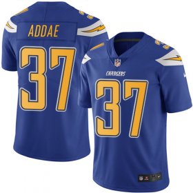 Wholesale Cheap Nike Chargers #37 Jahleel Addae Electric Blue Men\'s Stitched NFL Limited Rush Jersey
