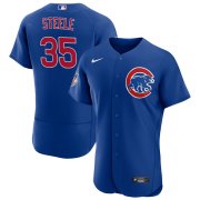 Cheap Mens Chicago Cubs #35 Justin Steele Nike Royal Alternate FlexBase Player Jersey